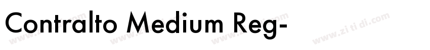 Contralto Medium Reg字体转换
